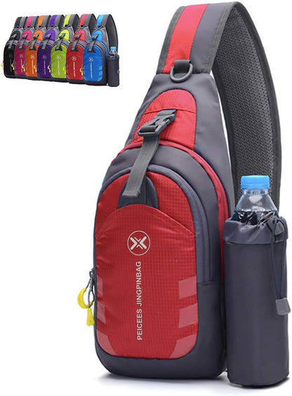 Chest Crossbody Sling Backpack Bag Travel Bike Gym Daypack for Women Men