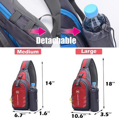 Chest Crossbody Sling Backpack Bag Travel Bike Gym Daypack for Women Men