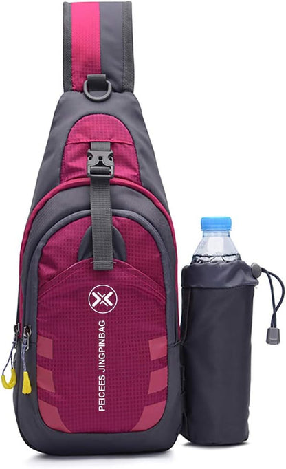 Chest Crossbody Sling Backpack Bag Travel Bike Gym Daypack for Women Men
