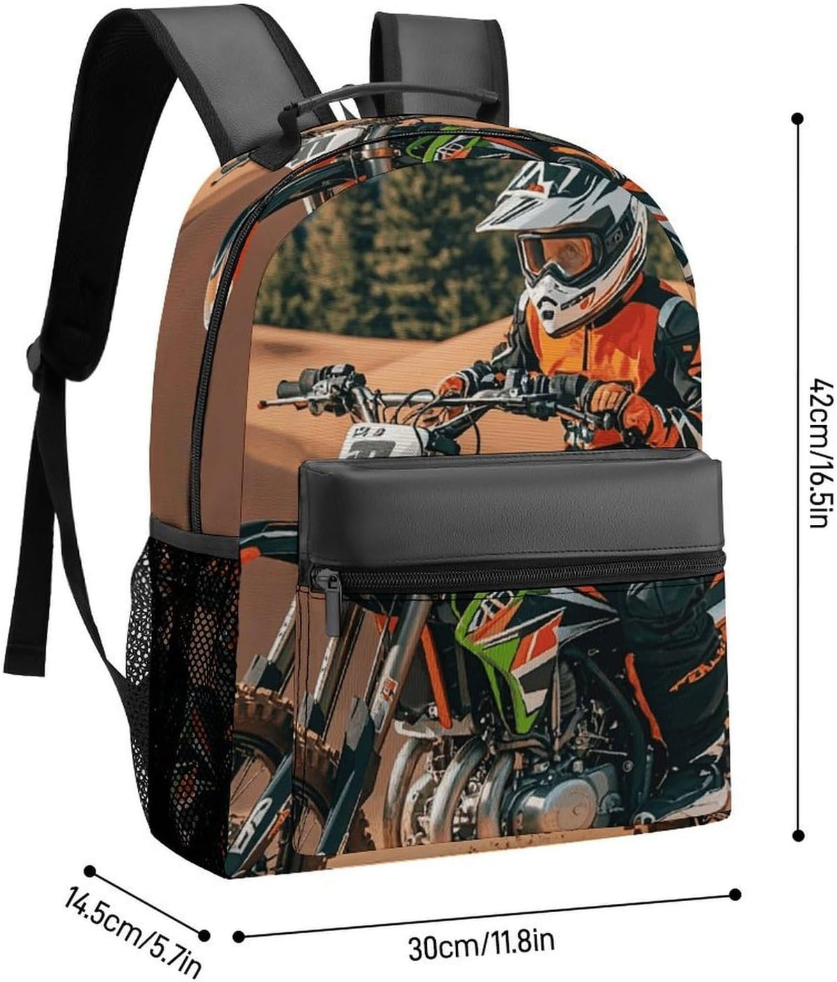 Limited Sport Motocross Lightweight Travel Backpack Laptop Bag | Everyday Pack Water Resistant Laptop Bag for Men Women, Laptop Backpack,Lightweight Bookbag, Work Backpack