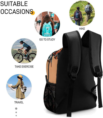 Limited Sport Motocross Lightweight Travel Backpack Laptop Bag | Everyday Pack Water Resistant Laptop Bag for Men Women, Laptop Backpack,Lightweight Bookbag, Work Backpack