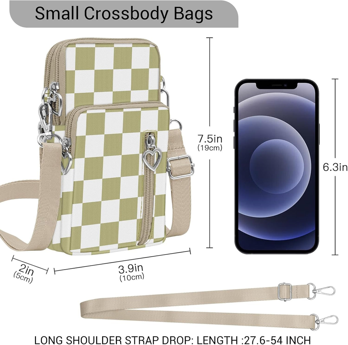 Small Crossbody Bags for Women Travel Pouch Shoulder Bag Cell Phone Purse with Adjustable Strap