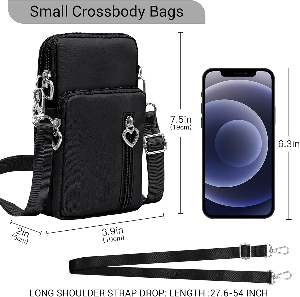 Small Crossbody Bags for Women Travel Pouch Shoulder Bag Cell Phone Purse with Adjustable Strap
