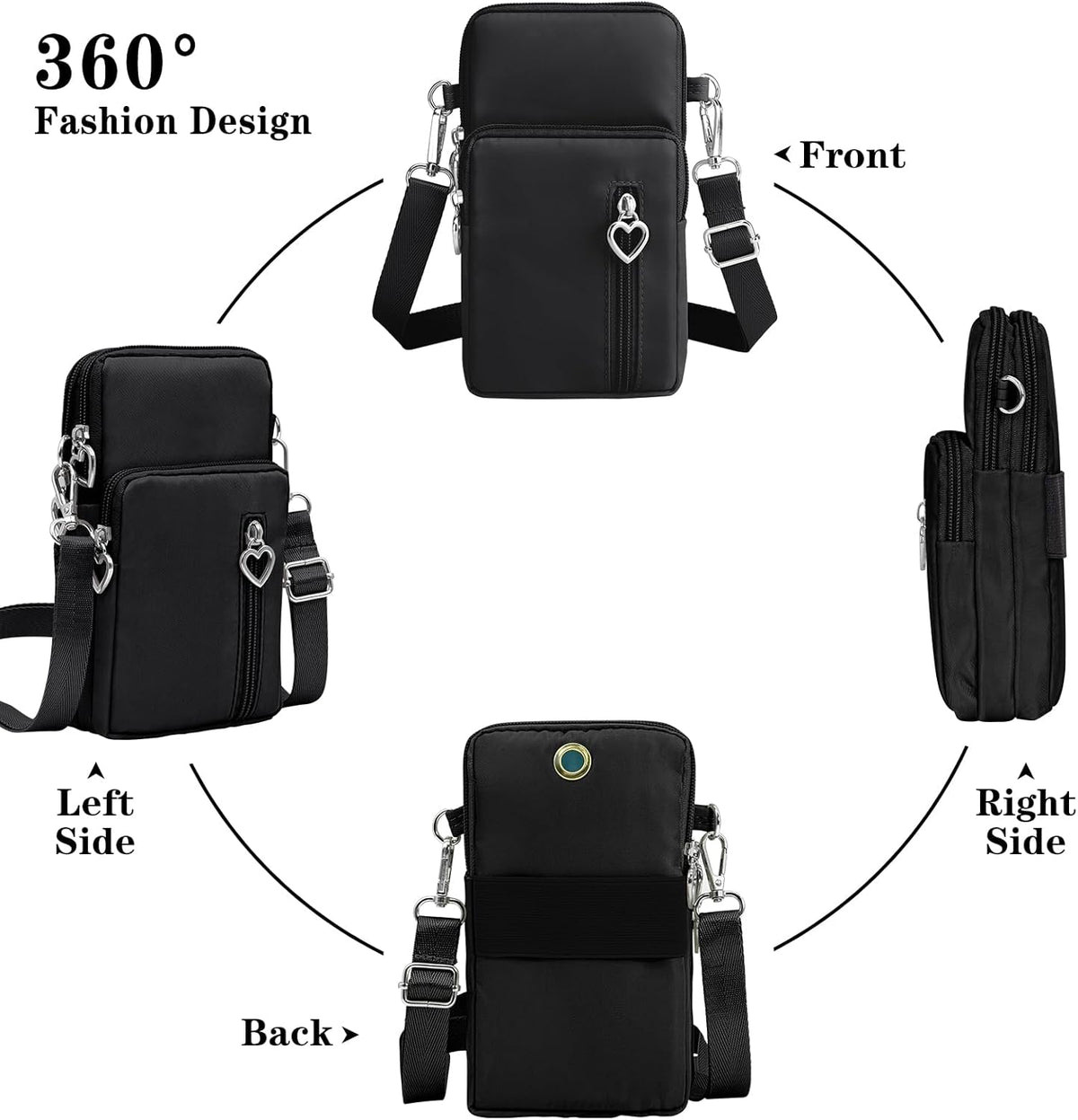 Small Crossbody Bags for Women Travel Pouch Shoulder Bag Cell Phone Purse with Adjustable Strap
