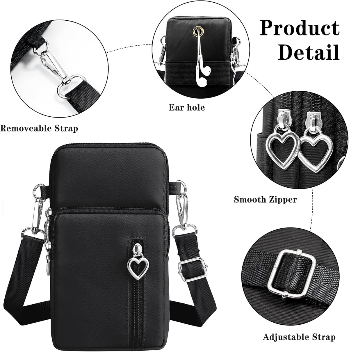 Small Crossbody Bags for Women Travel Pouch Shoulder Bag Cell Phone Purse with Adjustable Strap