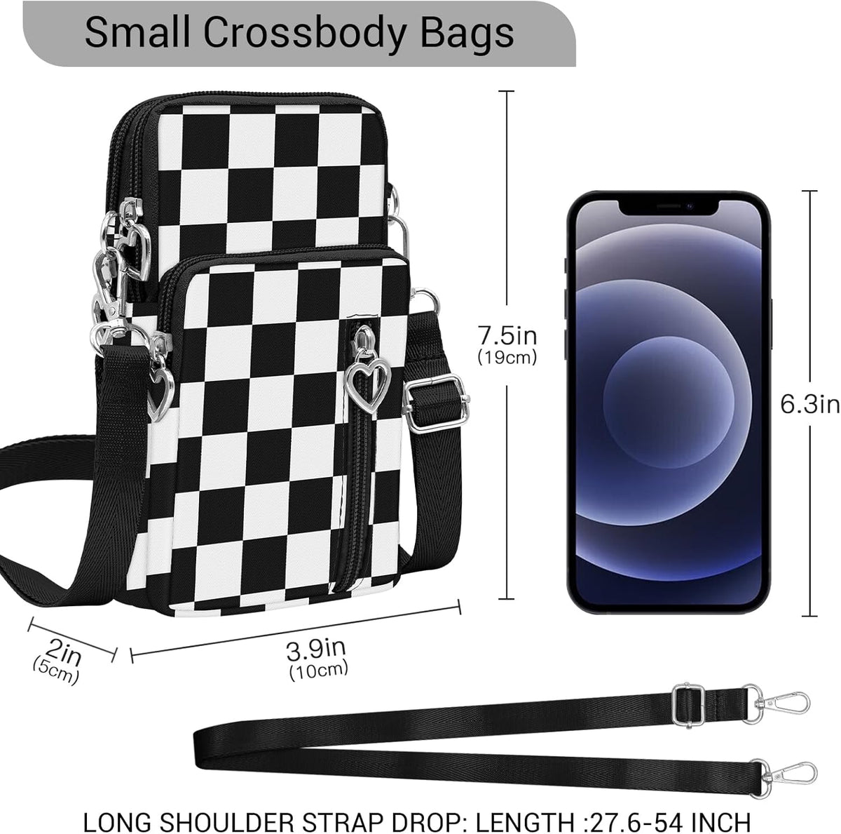 Small Crossbody Bags for Women Travel Pouch Shoulder Bag Cell Phone Purse with Adjustable Strap