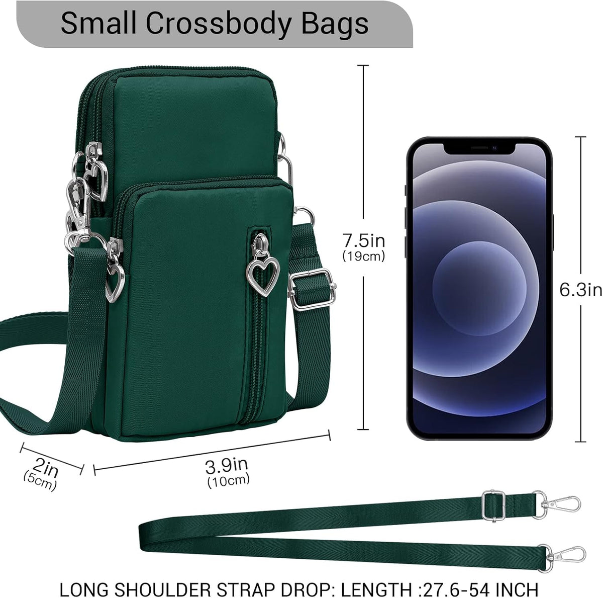 Small Crossbody Bags for Women Travel Pouch Shoulder Bag Cell Phone Purse with Adjustable Strap