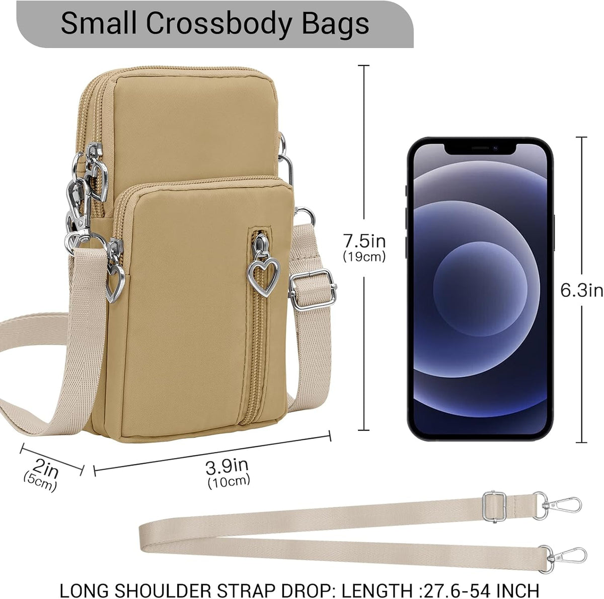 Small Crossbody Bags for Women Travel Pouch Shoulder Bag Cell Phone Purse with Adjustable Strap