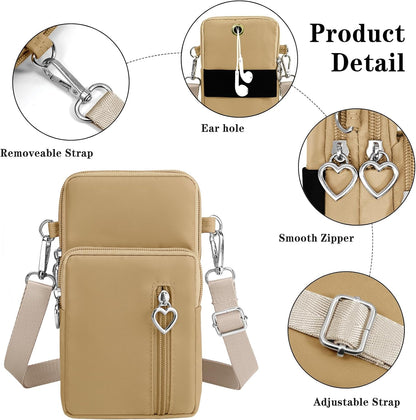 Small Crossbody Bags for Women Travel Pouch Shoulder Bag Cell Phone Purse with Adjustable Strap
