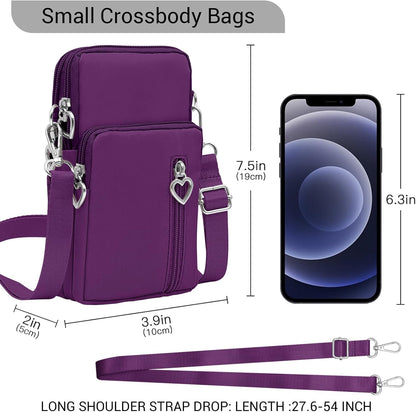 Small Crossbody Bags for Women Travel Pouch Shoulder Bag Cell Phone Purse with Adjustable Strap