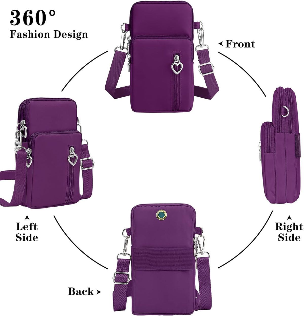 Small Crossbody Bags for Women Travel Pouch Shoulder Bag Cell Phone Purse with Adjustable Strap