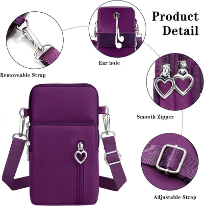 Small Crossbody Bags for Women Travel Pouch Shoulder Bag Cell Phone Purse with Adjustable Strap