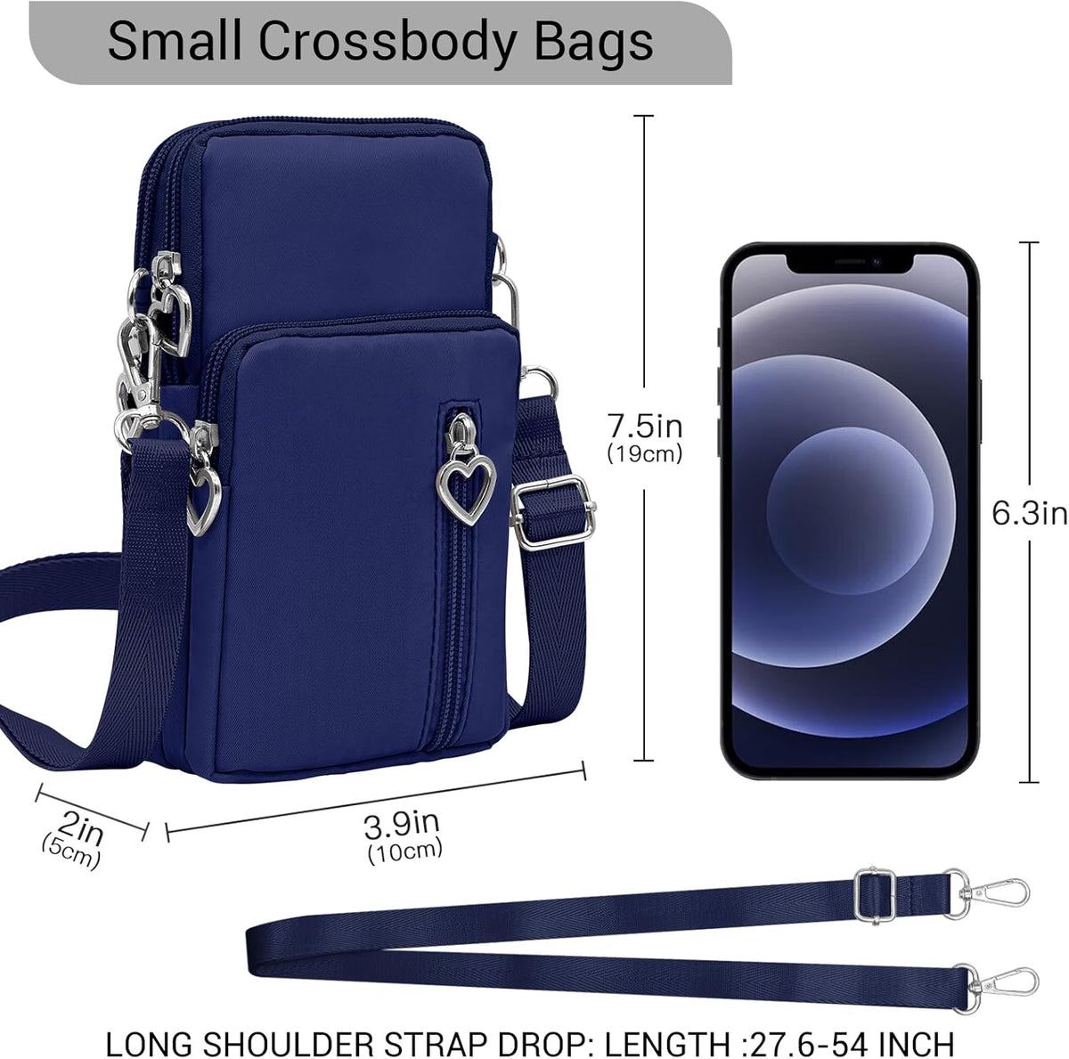 Small Crossbody Bags for Women Travel Pouch Shoulder Bag Cell Phone Purse with Adjustable Strap