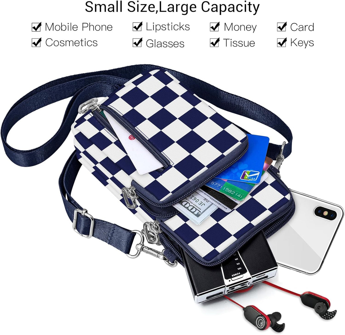 Small Crossbody Bags for Women Travel Pouch Shoulder Bag Cell Phone Purse with Adjustable Strap
