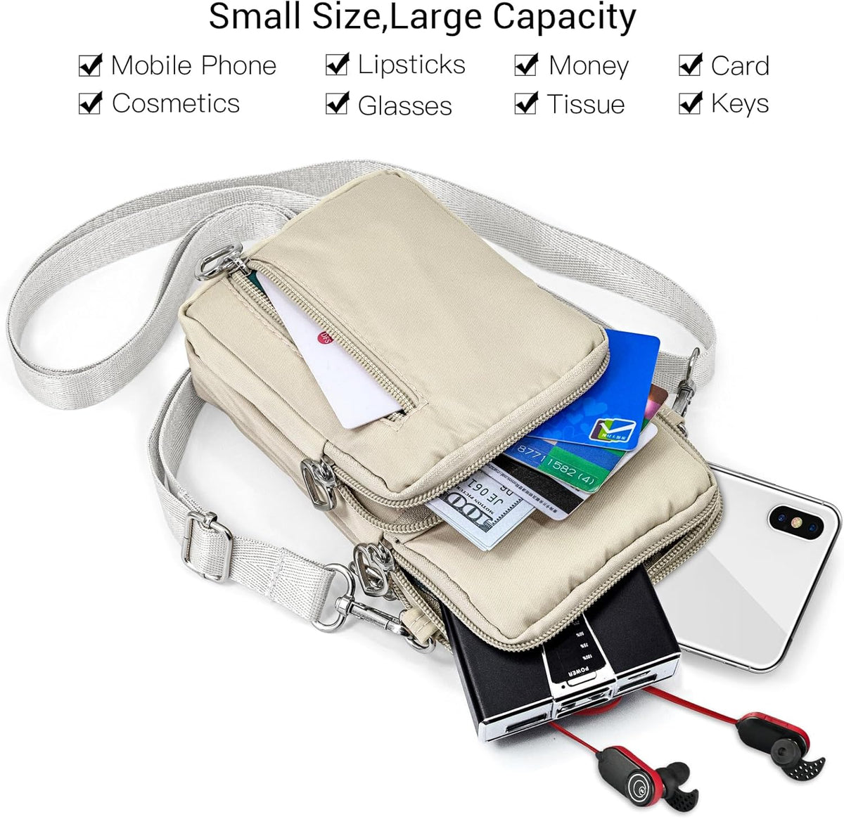 Small Crossbody Bags for Women Travel Pouch Shoulder Bag Cell Phone Purse with Adjustable Strap