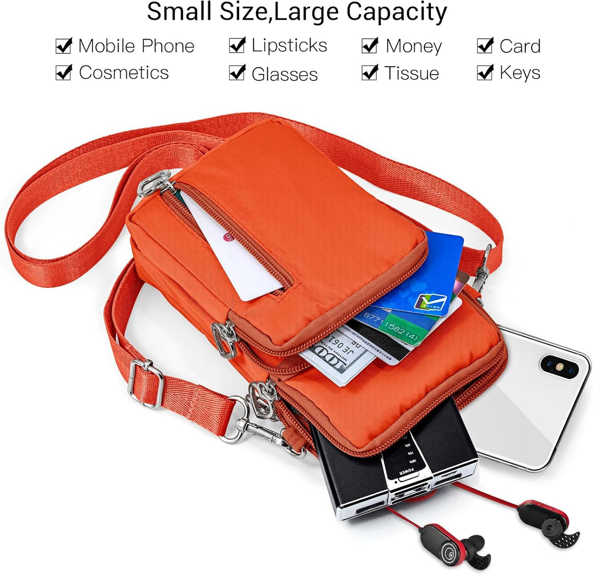 Small Crossbody Bags for Women Travel Pouch Shoulder Bag Cell Phone Purse with Adjustable Strap