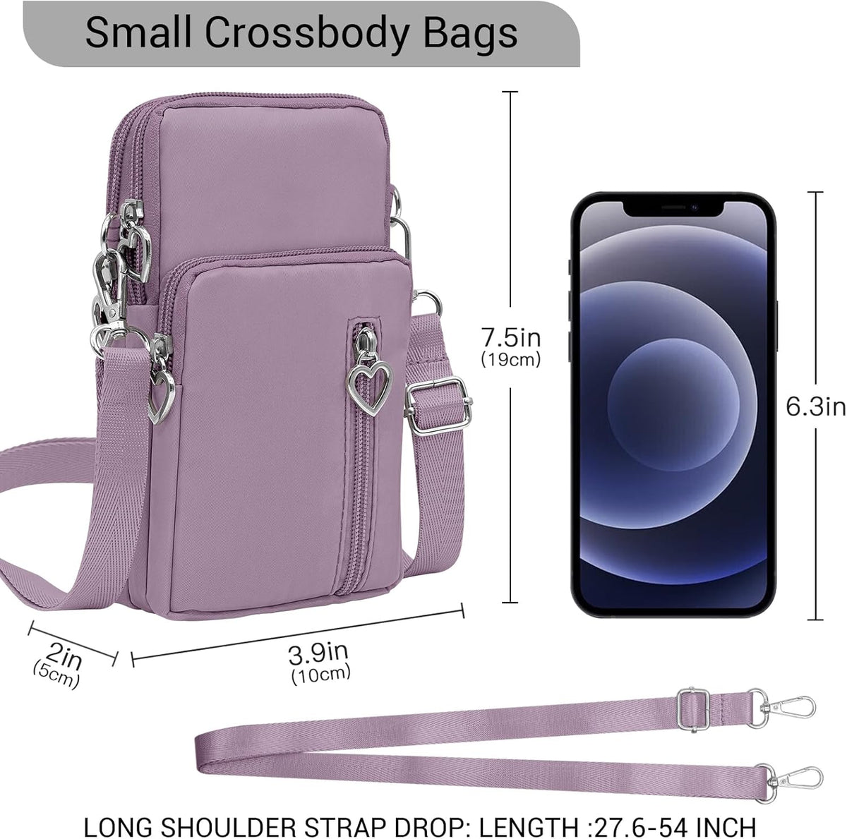 Small Crossbody Bags for Women Travel Pouch Shoulder Bag Cell Phone Purse with Adjustable Strap