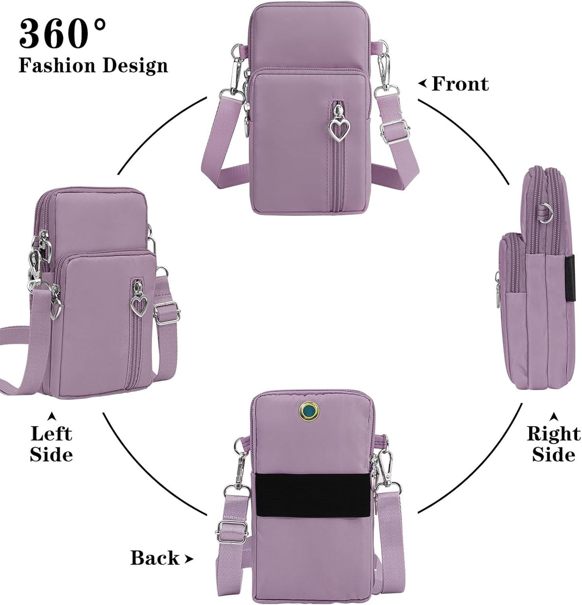 Small Crossbody Bags for Women Travel Pouch Shoulder Bag Cell Phone Purse with Adjustable Strap