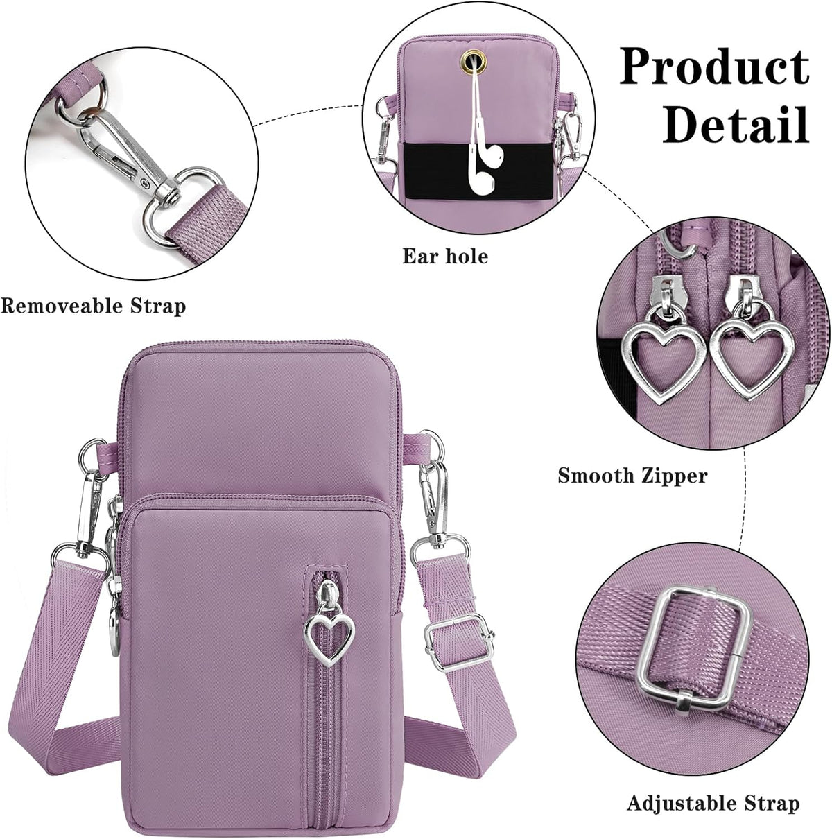 Small Crossbody Bags for Women Travel Pouch Shoulder Bag Cell Phone Purse with Adjustable Strap
