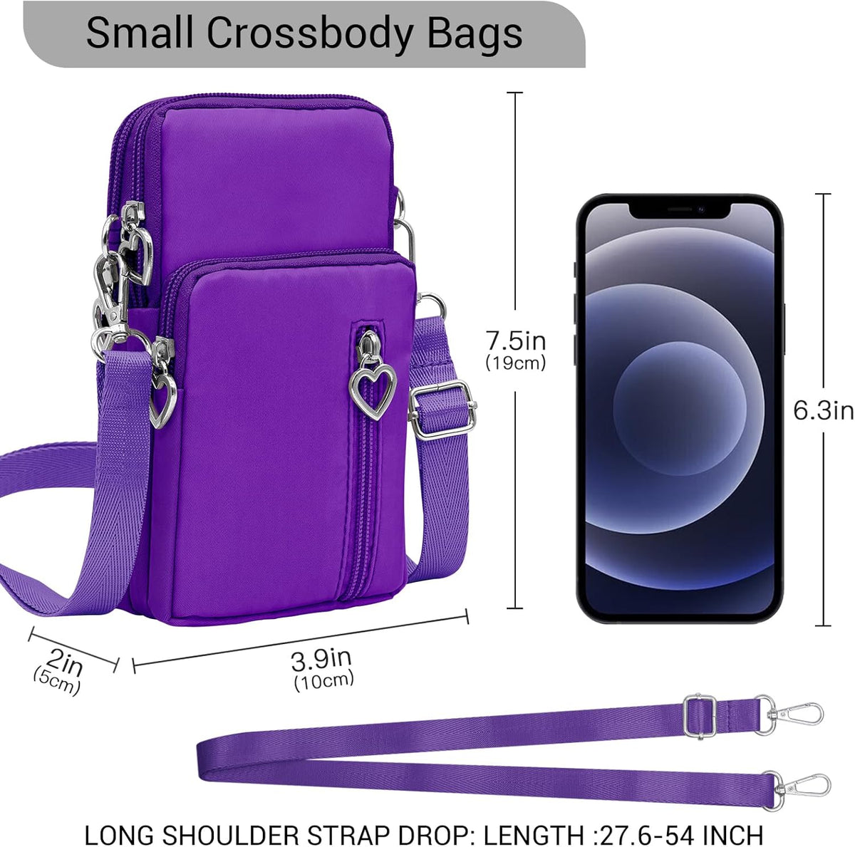 Small Crossbody Bags for Women Travel Pouch Shoulder Bag Cell Phone Purse with Adjustable Strap