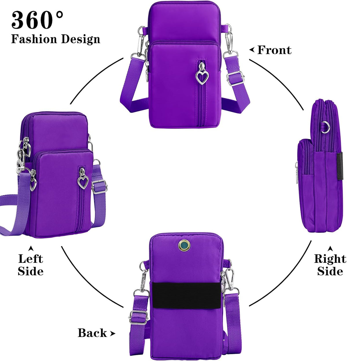 Small Crossbody Bags for Women Travel Pouch Shoulder Bag Cell Phone Purse with Adjustable Strap