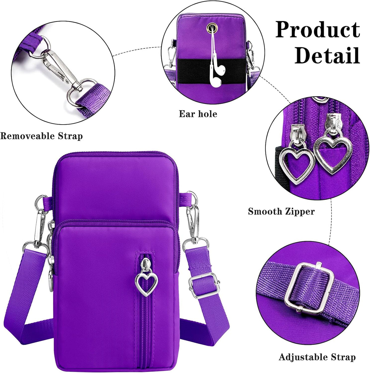 Small Crossbody Bags for Women Travel Pouch Shoulder Bag Cell Phone Purse with Adjustable Strap