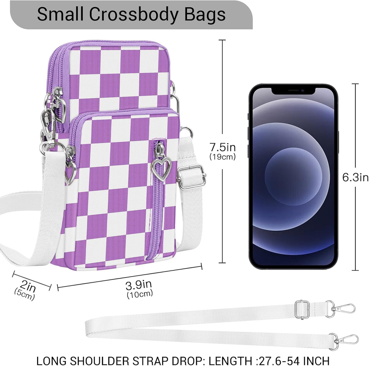 Small Crossbody Bags for Women Travel Pouch Shoulder Bag Cell Phone Purse with Adjustable Strap