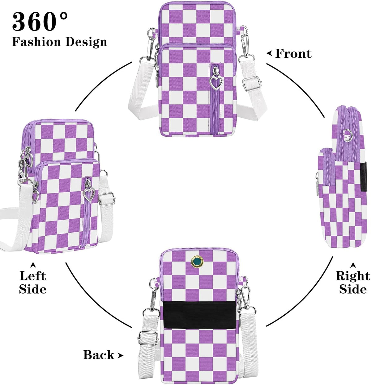 Small Crossbody Bags for Women Travel Pouch Shoulder Bag Cell Phone Purse with Adjustable Strap