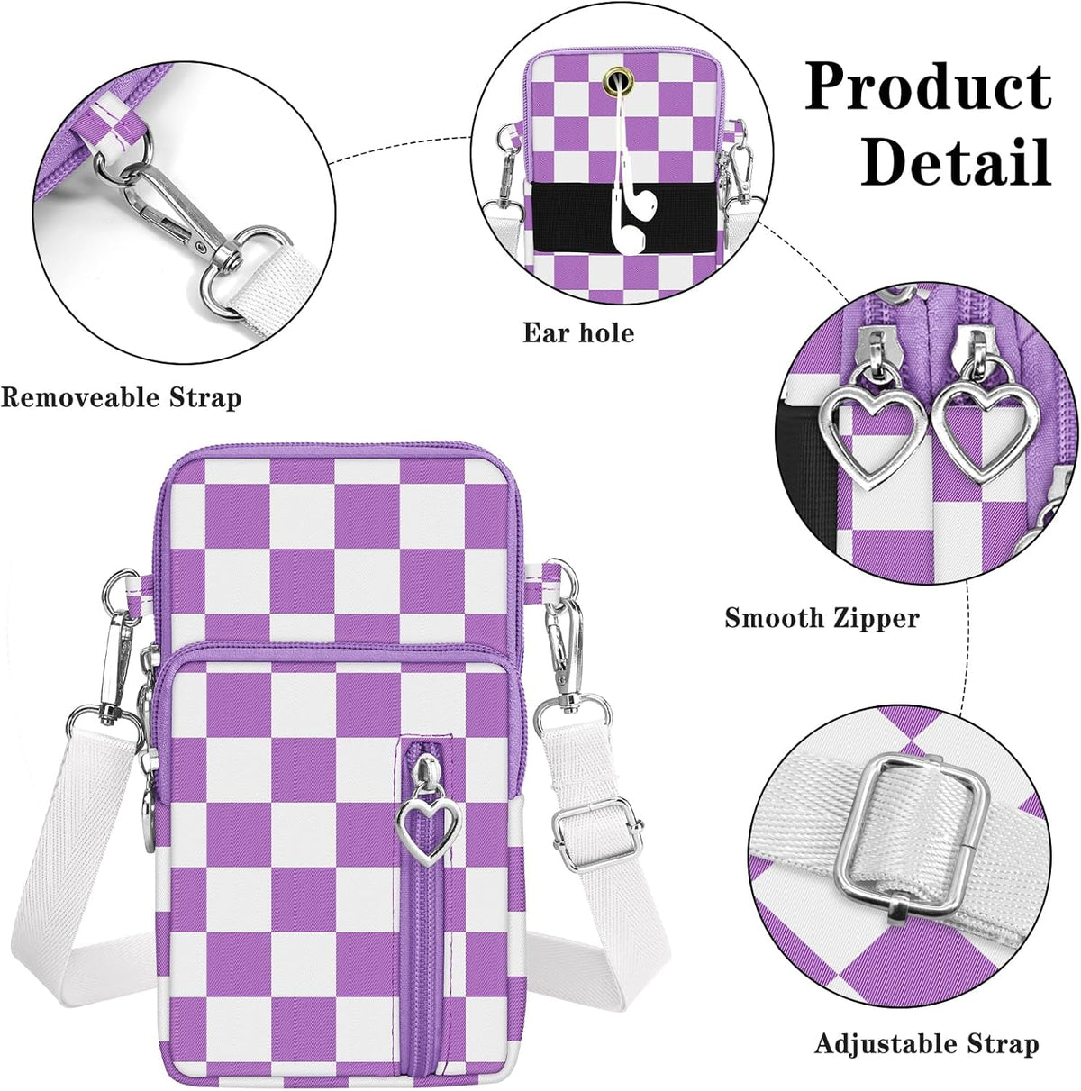 Small Crossbody Bags for Women Travel Pouch Shoulder Bag Cell Phone Purse with Adjustable Strap