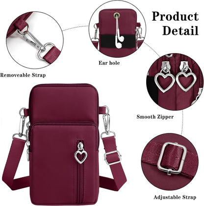 Small Crossbody Bags for Women Travel Pouch Shoulder Bag Cell Phone Purse with Adjustable Strap