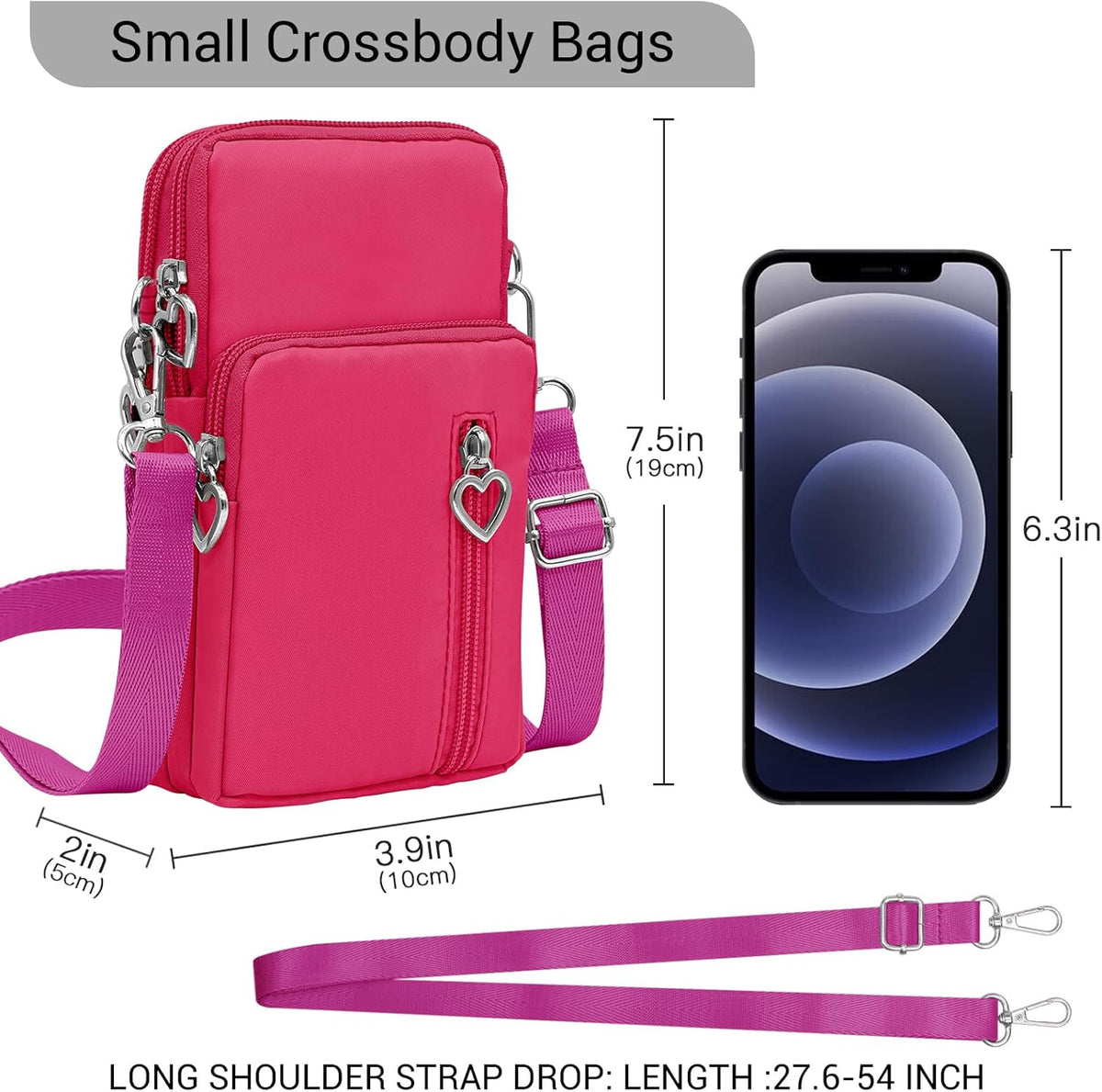 Small Crossbody Bags for Women Travel Pouch Shoulder Bag Cell Phone Purse with Adjustable Strap