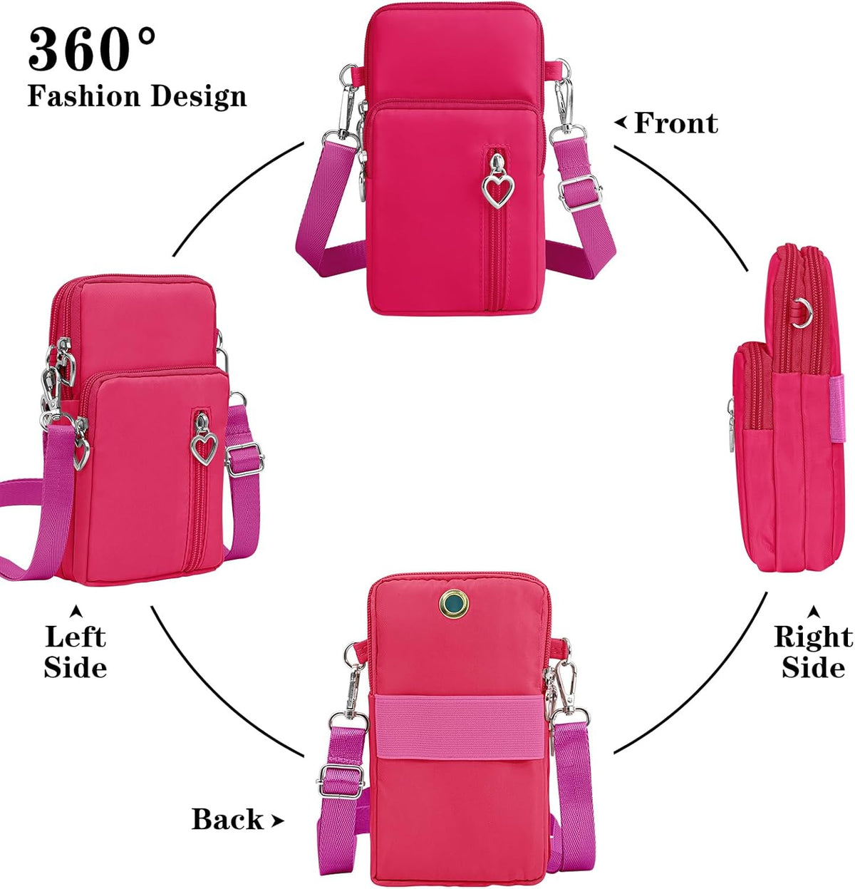 Small Crossbody Bags for Women Travel Pouch Shoulder Bag Cell Phone Purse with Adjustable Strap