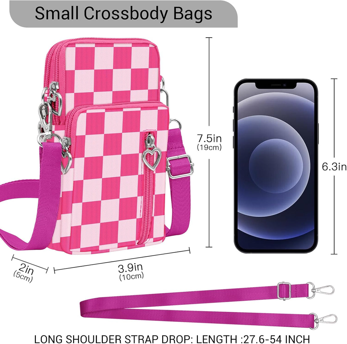 Small Crossbody Bags for Women Travel Pouch Shoulder Bag Cell Phone Purse with Adjustable Strap
