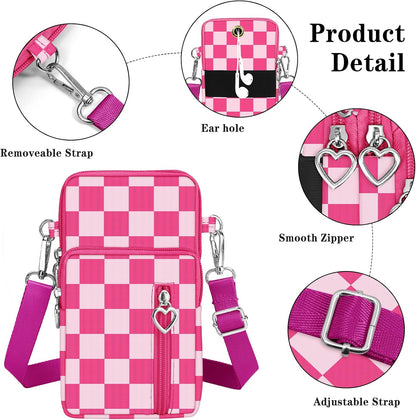 Small Crossbody Bags for Women Travel Pouch Shoulder Bag Cell Phone Purse with Adjustable Strap