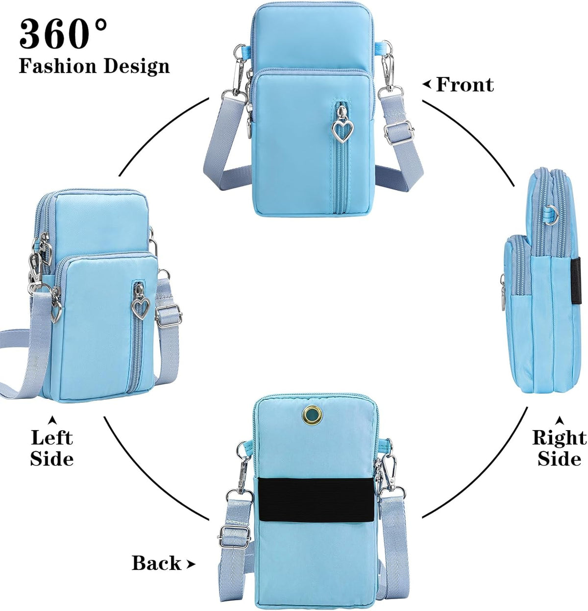 Small Crossbody Bags for Women Travel Pouch Shoulder Bag Cell Phone Purse with Adjustable Strap