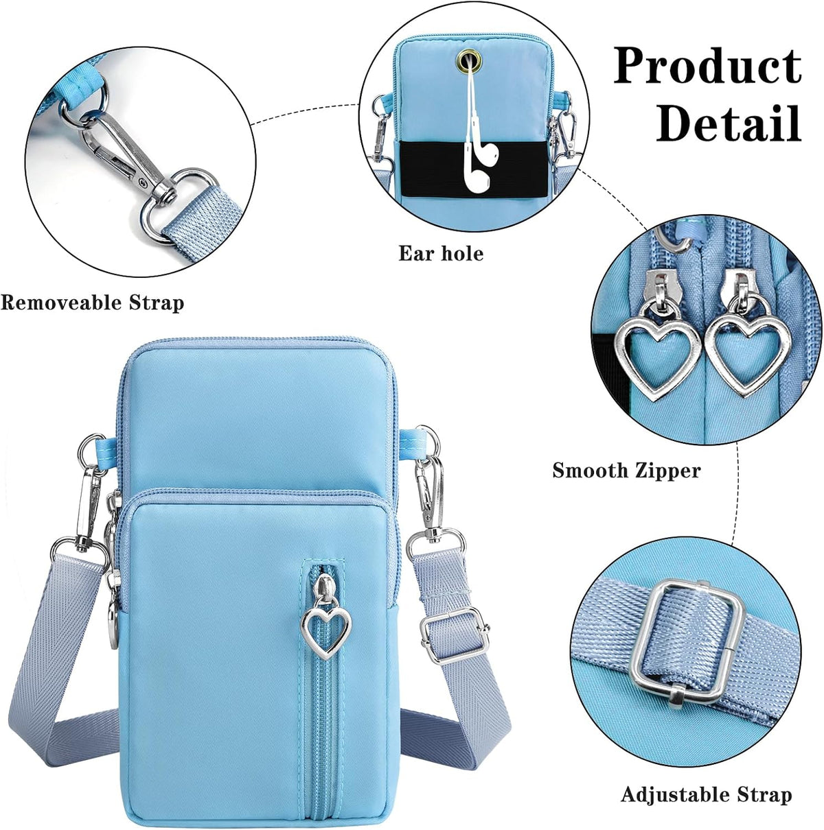 Small Crossbody Bags for Women Travel Pouch Shoulder Bag Cell Phone Purse with Adjustable Strap
