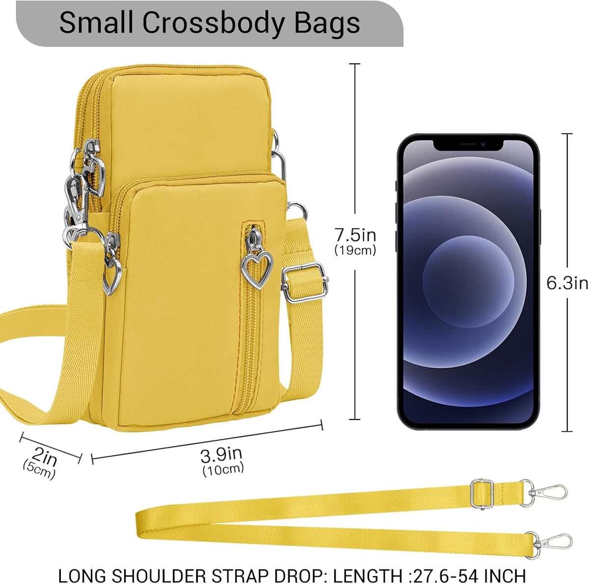 Small Crossbody Bags for Women Travel Pouch Shoulder Bag Cell Phone Purse with Adjustable Strap