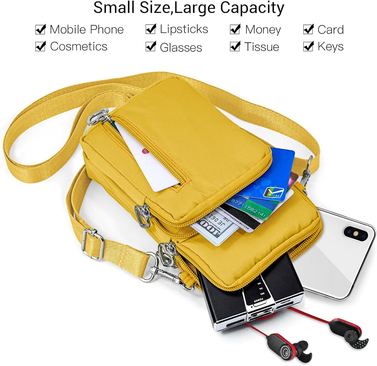 Small Crossbody Bags for Women Travel Pouch Shoulder Bag Cell Phone Purse with Adjustable Strap