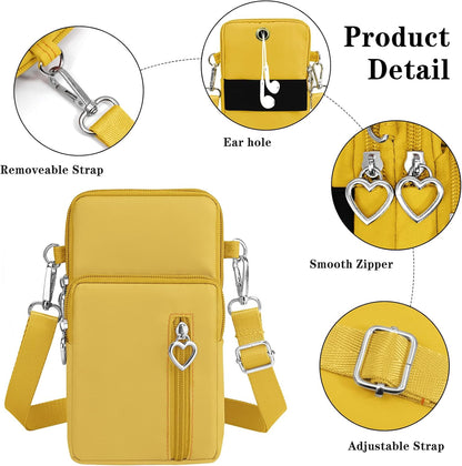 Small Crossbody Bags for Women Travel Pouch Shoulder Bag Cell Phone Purse with Adjustable Strap