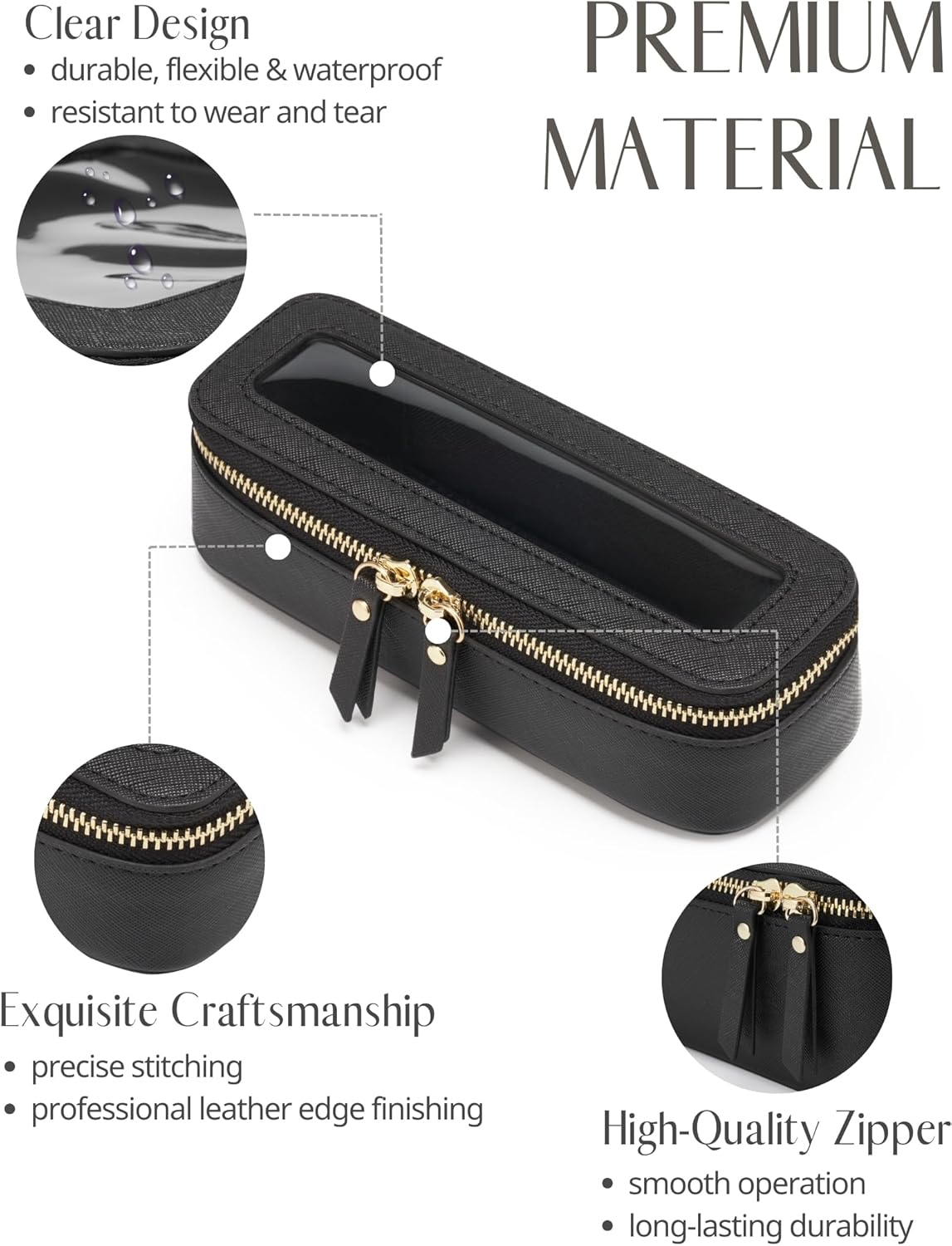 Clear Makeup Bag Travel Cosmetic Case Transparent Toiletry Bag with Zipper, Portable Make Up Organizer Traveling Compact Car Bag for Essentials, Sage Green, Medium