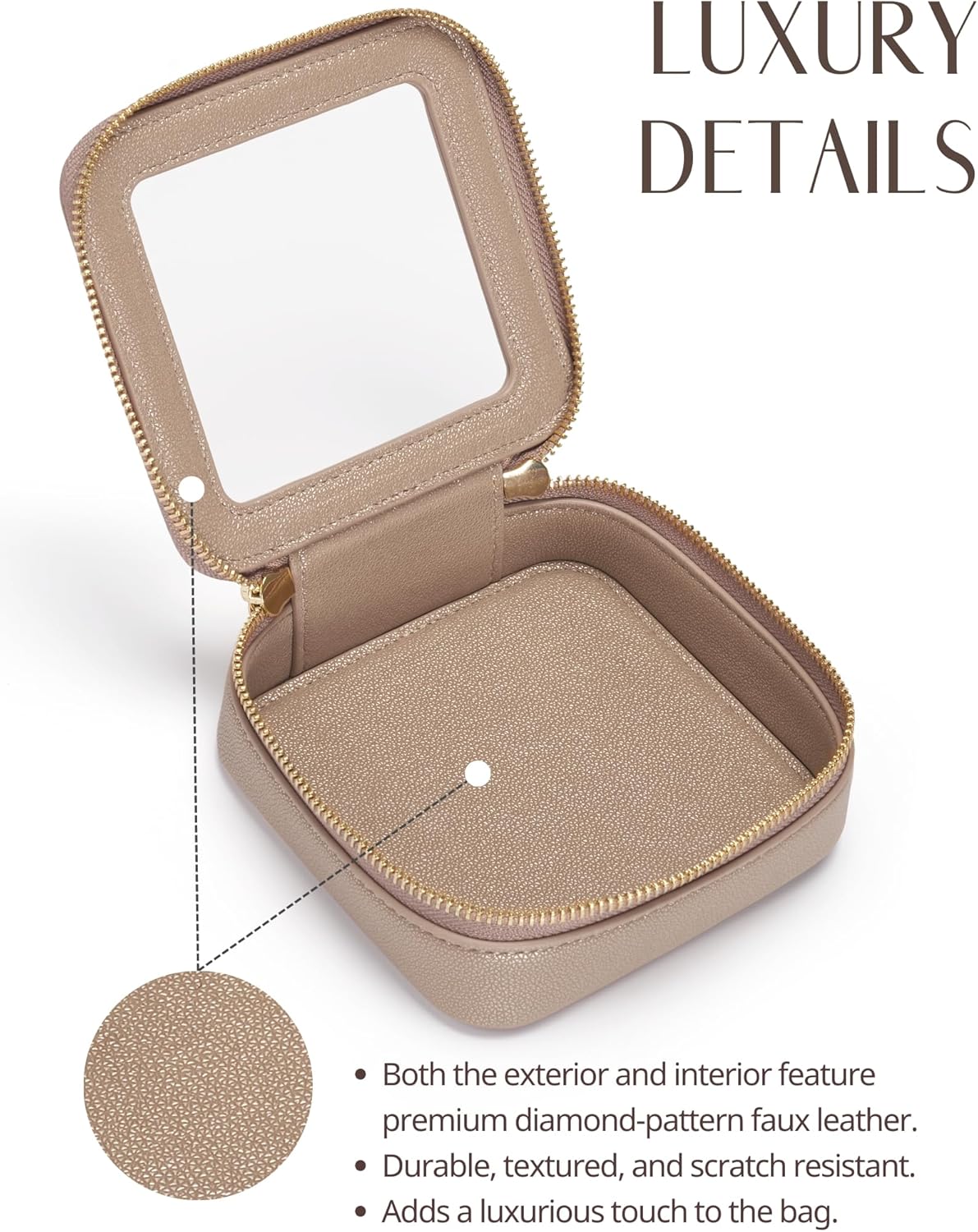 Clear Makeup Bag Travel Cosmetic Case Transparent Toiletry Bag with Zipper, Portable Make Up Organizer Traveling Compact Car Bag for Essentials, Sage Green, Medium