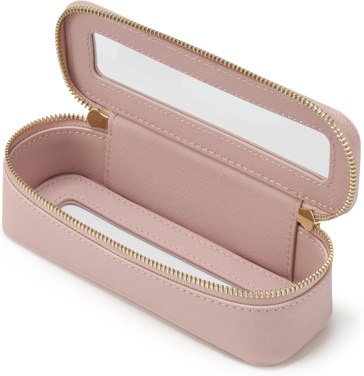 Clear Makeup Bag Travel Cosmetic Case Transparent Toiletry Bag with Zipper, Portable Make Up Organizer Traveling Compact Car Bag for Essentials, Sage Green, Medium