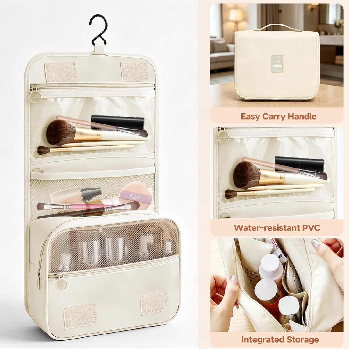 17 Set Packing Cubes for Travel, Luggage Organizer Bags with Travel Size Bottles, Lightweight Suitcase Organizer Bags Set, Travel Essentials and Accessories Packing Cubes for Women Men