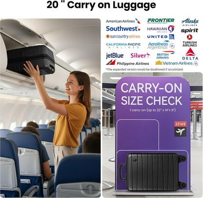 Luggage Sets 2 Piece（16in/30in）ABS Hard Shell Suitcase with Spinner Wheels and NO LOCK,Scratch-Resistant Surface,Lightweight Durable Rolling Suitcase for Men/Women（Rose Gold,16in/30in)