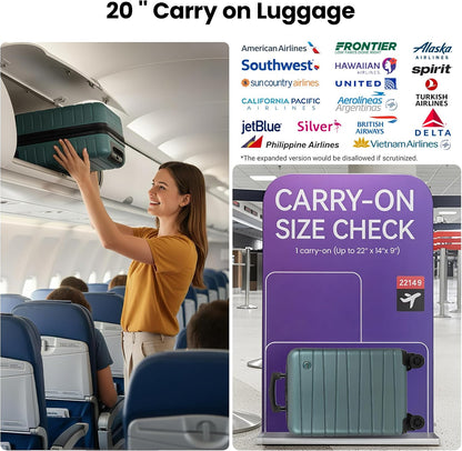 Luggage Sets 2 Piece（16in/30in）ABS Hard Shell Suitcase with Spinner Wheels and NO LOCK,Scratch-Resistant Surface,Lightweight Durable Rolling Suitcase for Men/Women（Rose Gold,16in/30in)