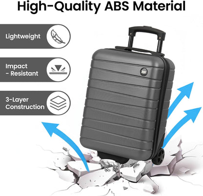 Luggage Sets 2 Piece（16in/30in）ABS Hard Shell Suitcase with Spinner Wheels and NO LOCK,Scratch-Resistant Surface,Lightweight Durable Rolling Suitcase for Men/Women（Rose Gold,16in/30in)