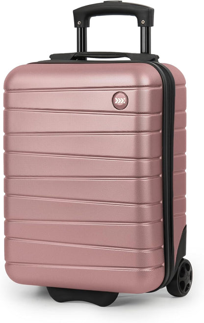 Luggage Sets 2 Piece（16in/30in）ABS Hard Shell Suitcase with Spinner Wheels and NO LOCK,Scratch-Resistant Surface,Lightweight Durable Rolling Suitcase for Men/Women（Rose Gold,16in/30in)