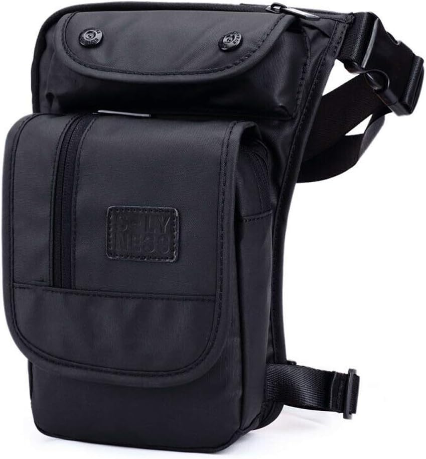 Oxford Hiking Waist Pack Motorcycle Drop Leg Bag for Men Women Bike Riding Cycling Tactical Thigh Fanny Pouch Outdoor Travel Fishing Camping Casual Daypack