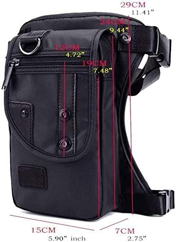 Oxford Hiking Waist Pack Motorcycle Drop Leg Bag for Men Women Bike Riding Cycling Tactical Thigh Fanny Pouch Outdoor Travel Fishing Camping Casual Daypack