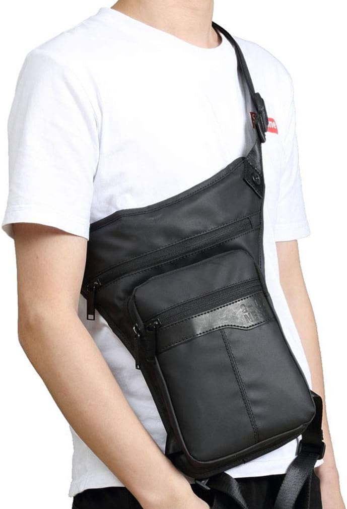 Oxford Hiking Waist Pack Motorcycle Drop Leg Bag for Men Women Bike Riding Cycling Tactical Thigh Fanny Pouch Outdoor Travel Fishing Camping Casual Daypack